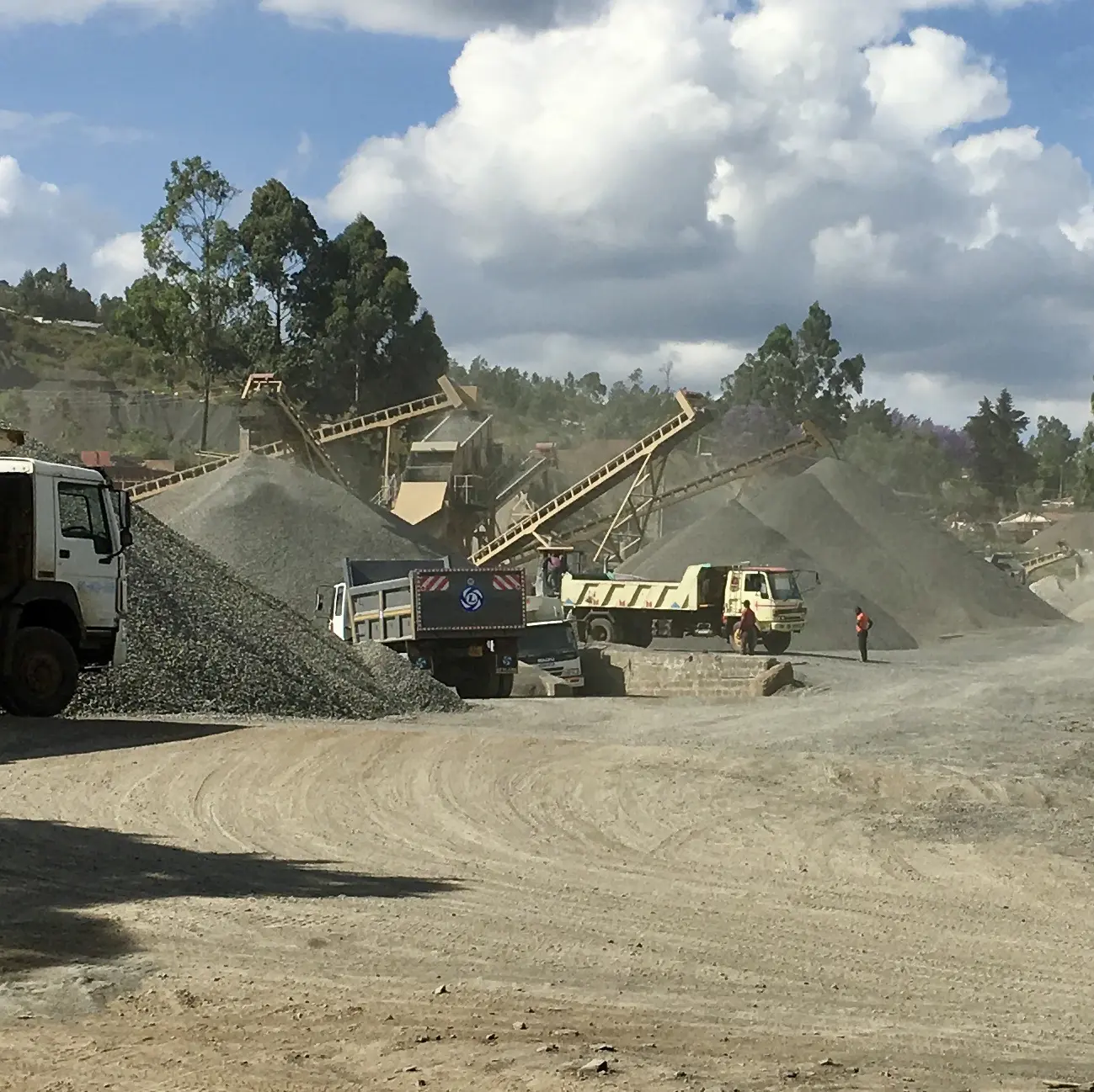 A quary in operation in Nakuru County