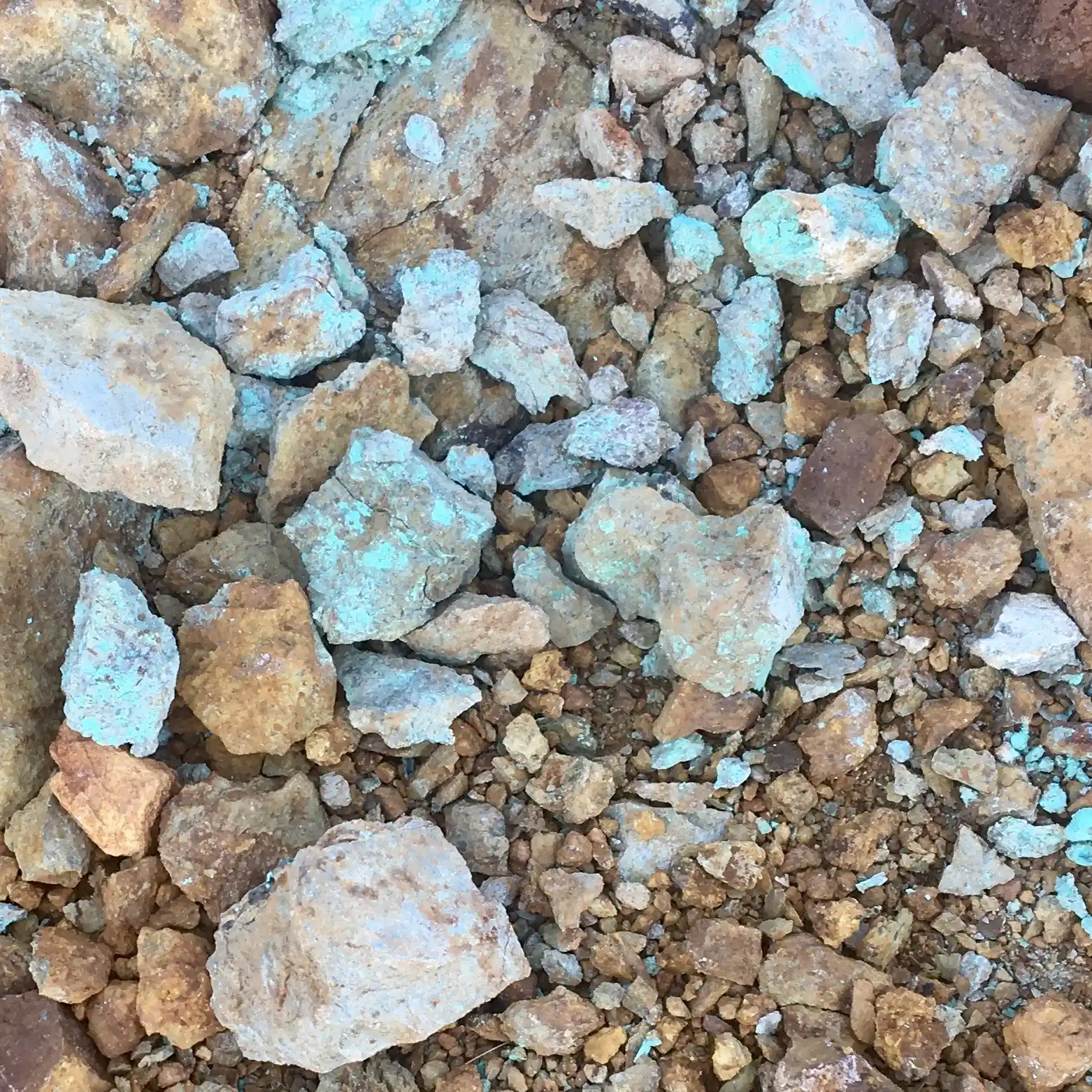 Sample copper ore in Migori County