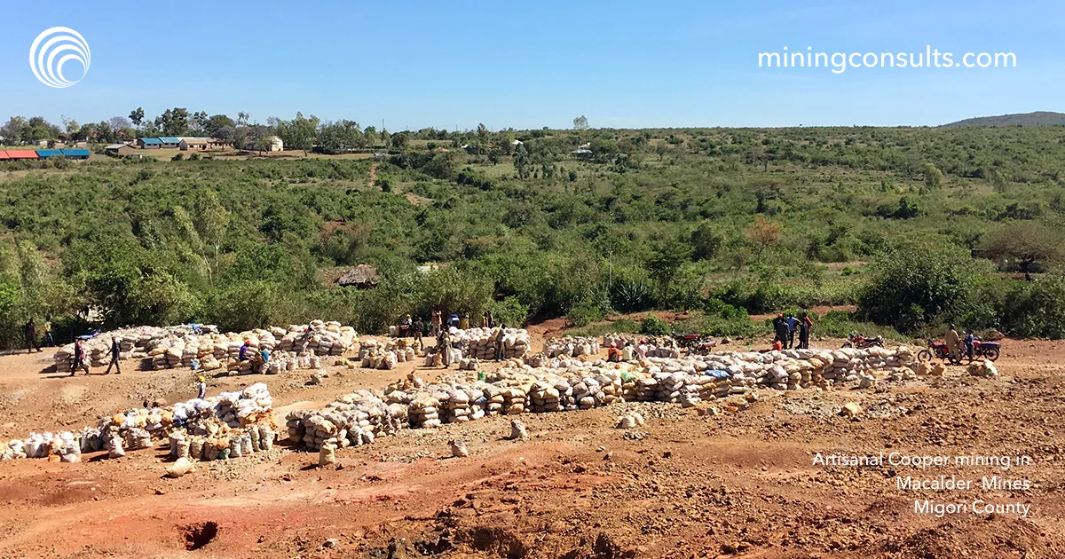 Cooper mining in macalder mines